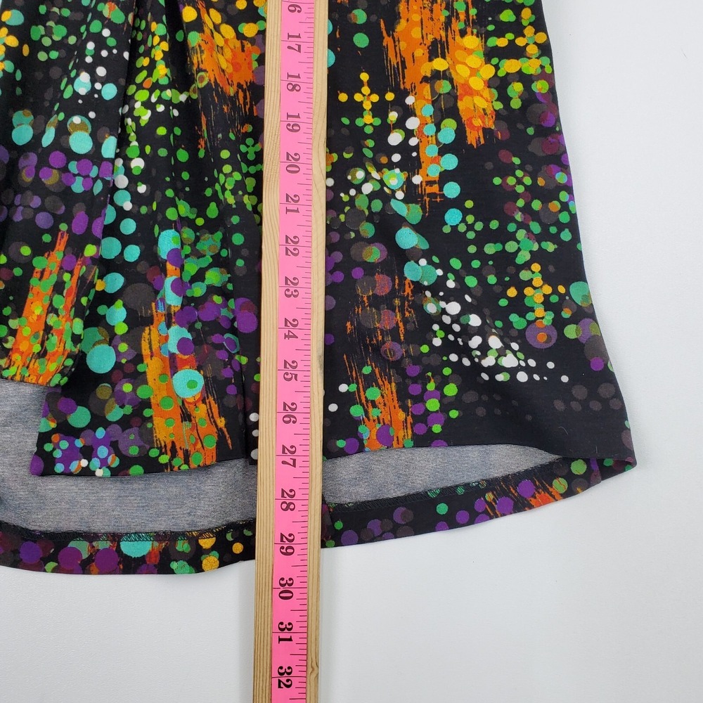 Lior Paris M Colorful‎ Abstract Dot Artsy Boutique Bell Sleeve Tunic Top - Picture 14 of 14